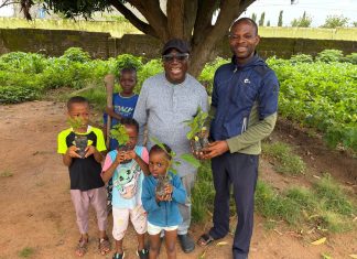 Faith and Care foundation plant hundreds of trees to combat desertification